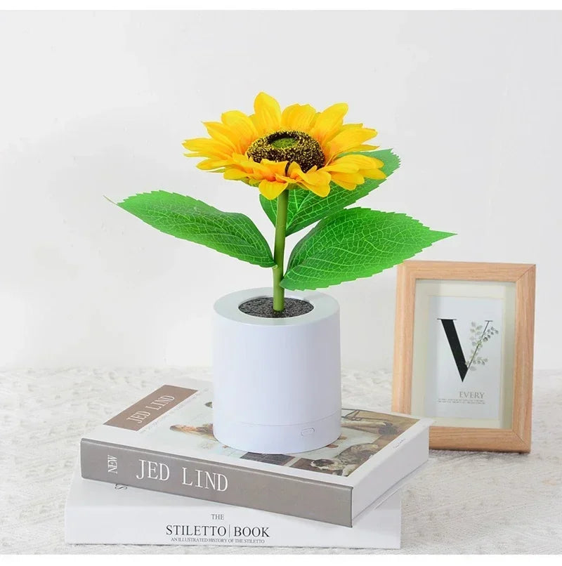 Sunflower Rechargeable Night Light for Effortless Serenity