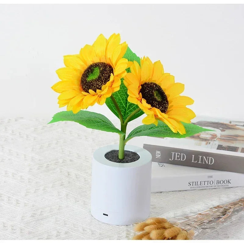 Sunflower Rechargeable Night Light for Effortless Serenity