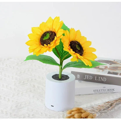 Sunflower Rechargeable Night Light for Effortless Serenity