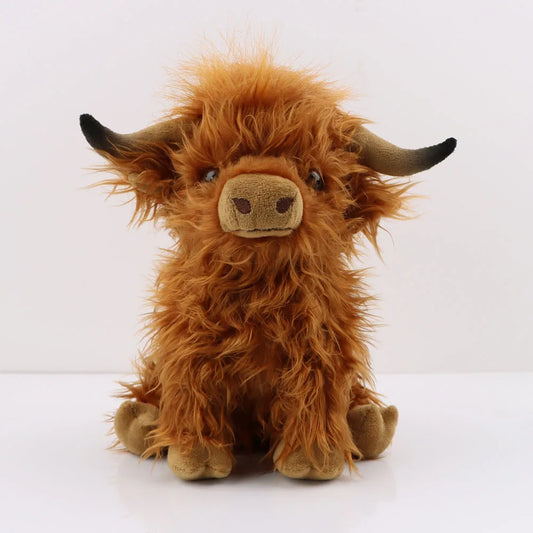 Fluffy Highland Cow Plush Toy
