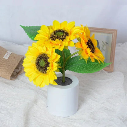 Sunflower Rechargeable Night Light for Effortless Serenity