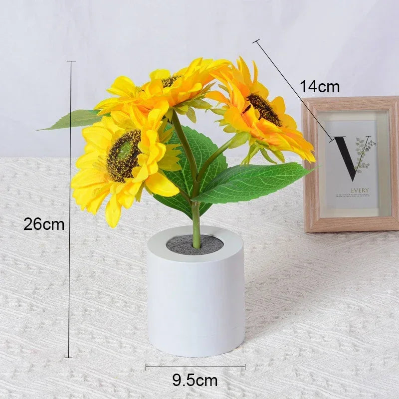 Sunflower Rechargeable Night Light for Effortless Serenity