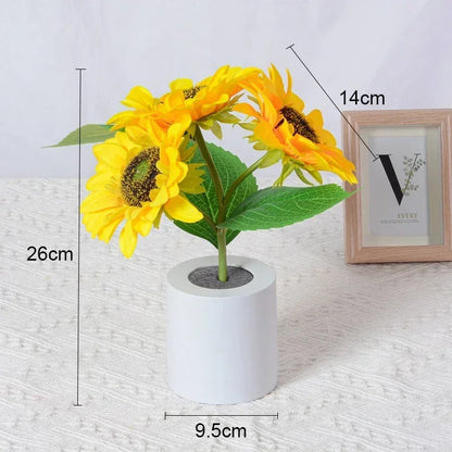 Sunflower Rechargeable Night Light for Effortless Serenity