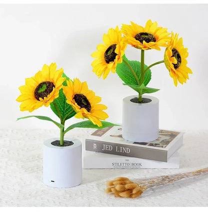 Sunflower Rechargeable Night Light for Effortless Serenity