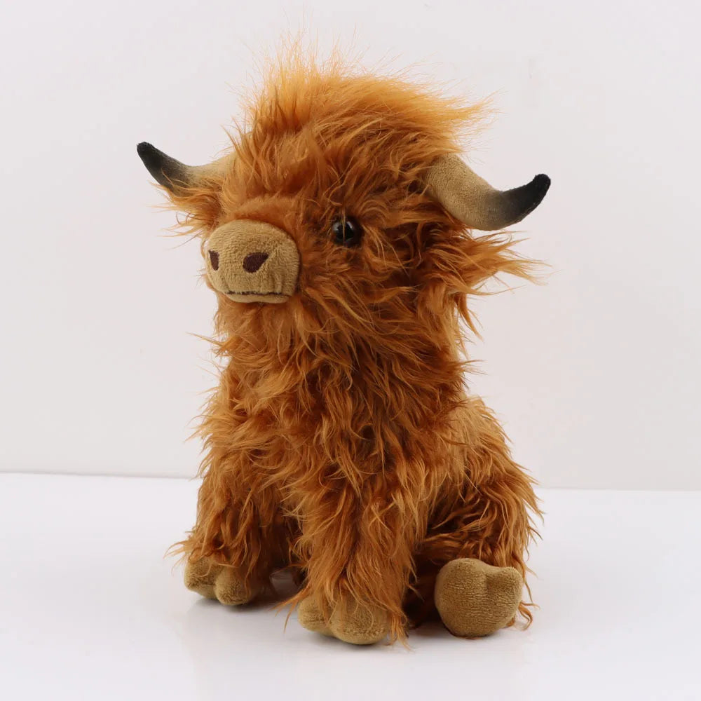 Fluffy Highland Cow Plush Toy