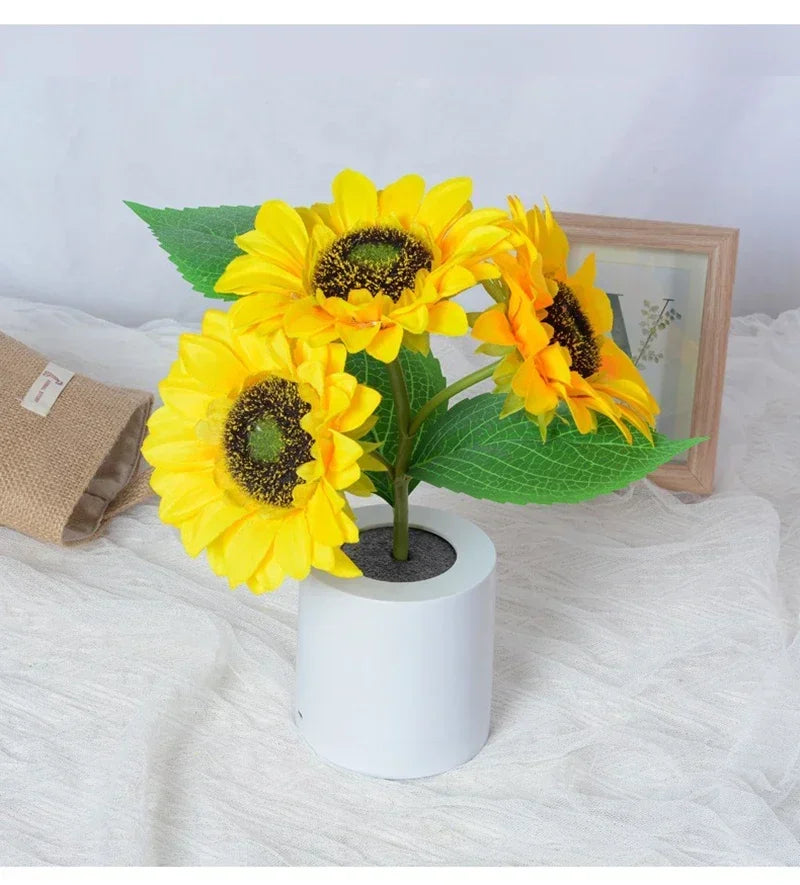 Sunflower Rechargeable Night Light for Effortless Serenity
