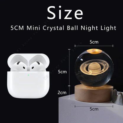 3D Crystal Ball Lamp – Transform Nights into Cosmic Wonder