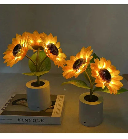 Sunflower Rechargeable Night Light for Effortless Serenity