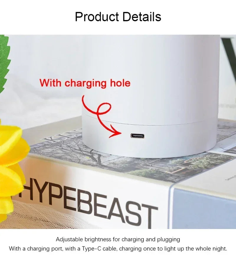 Sunflower Rechargeable Night Light for Effortless Serenity